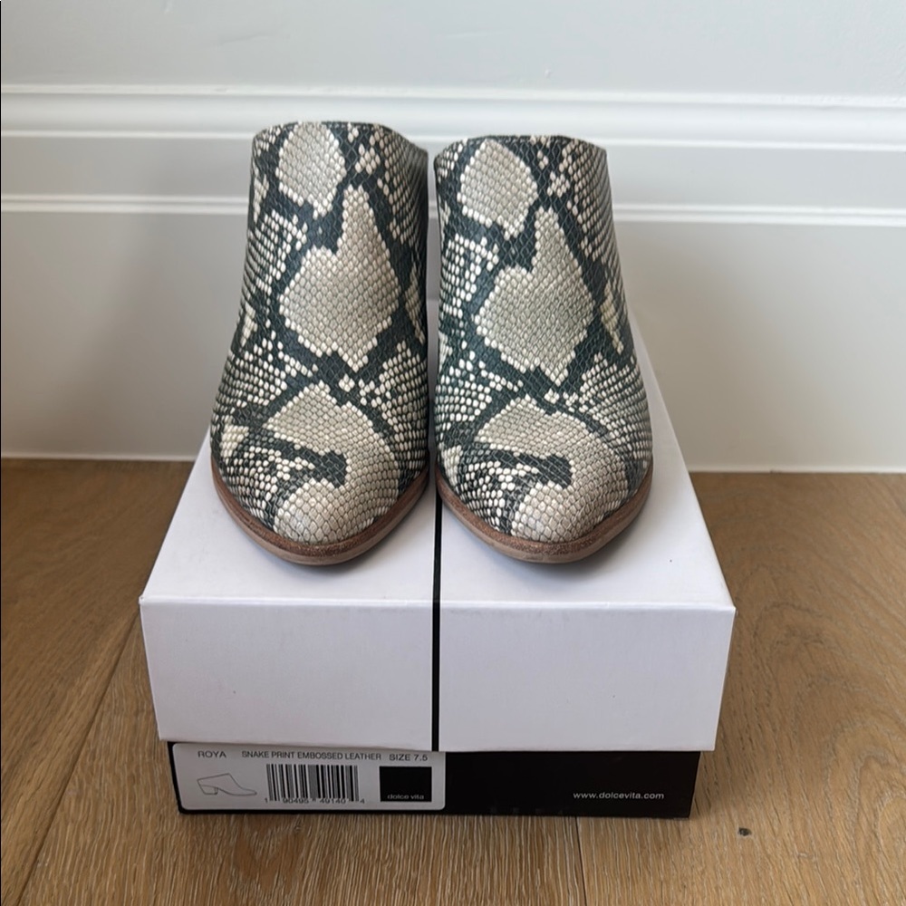 Dolce Vita Snake Print Embossed Leather Women's Shoes